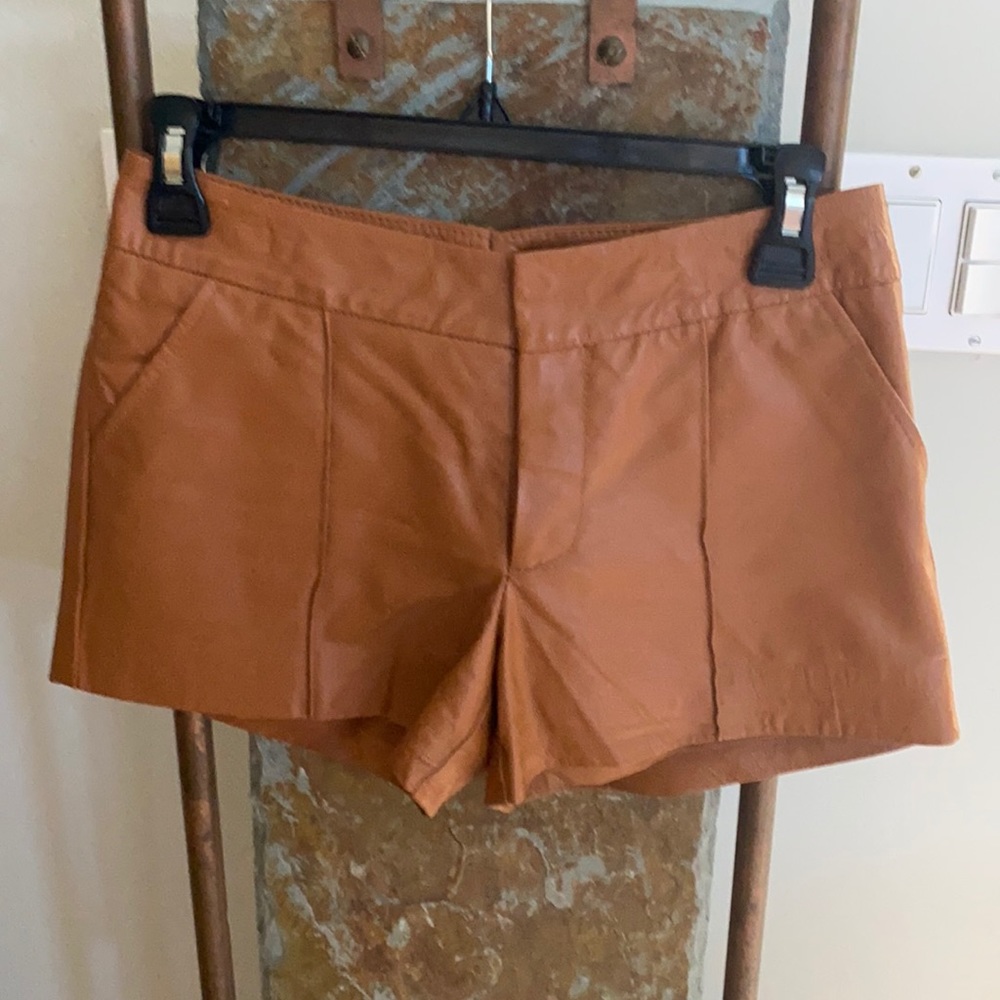 Bebe OO faux leather shorts